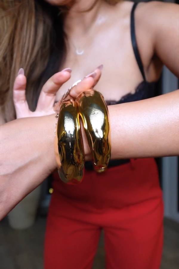Gold Wide Fashion Bracelet