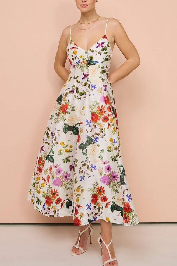 Midi Dress in Enchanted Floral