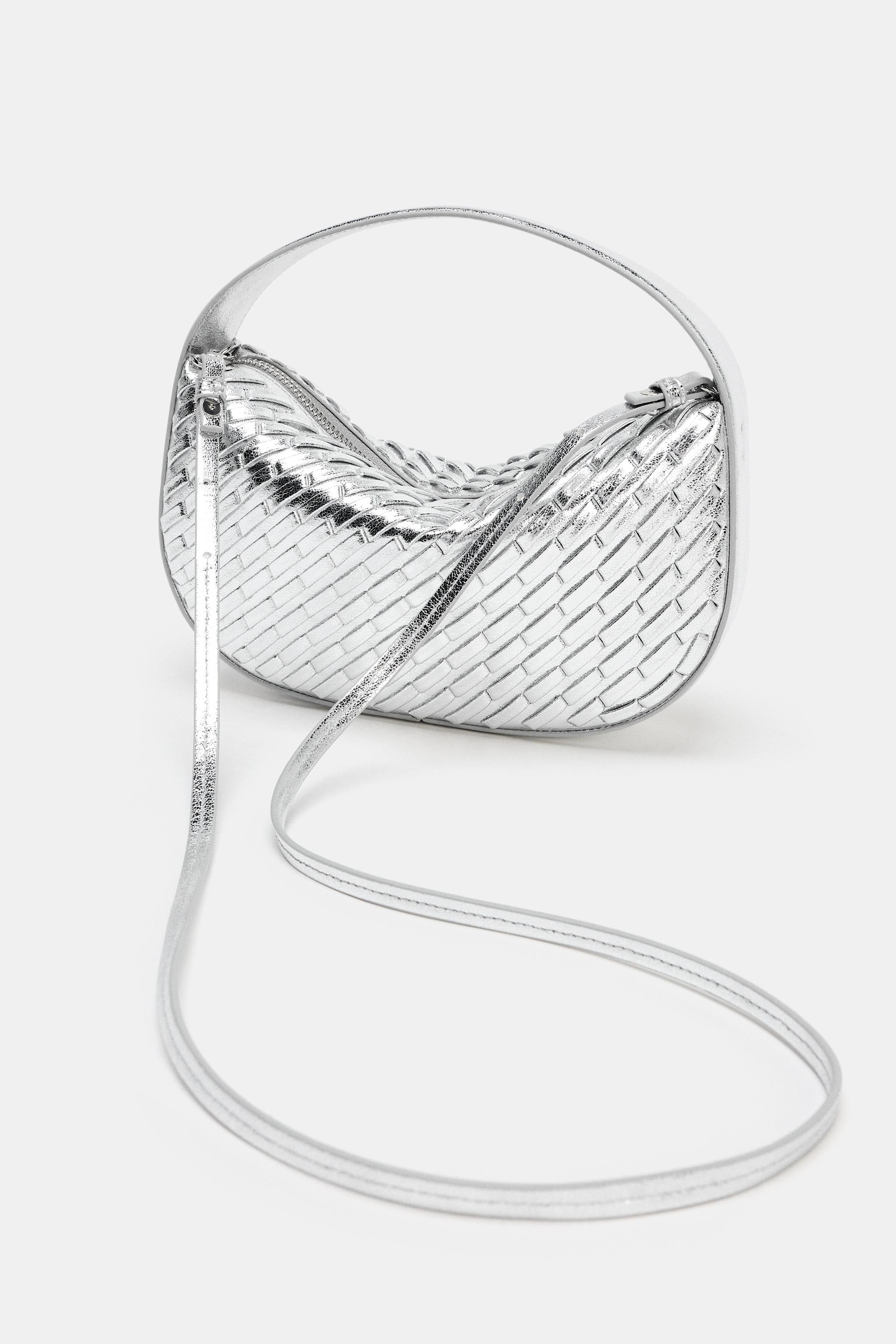 WOVEN EFFECT HANDBAG