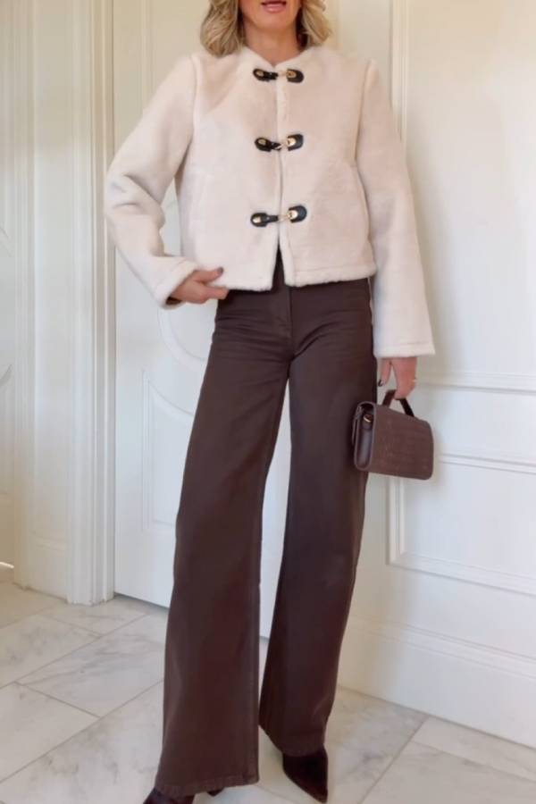 DOUBLE-FACED JACKET WITH TOGGLES