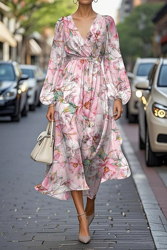 Casual women's V-neck skirt