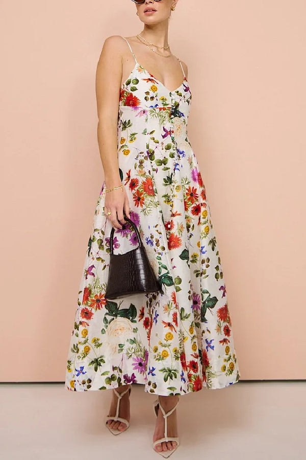 Midi Dress in Enchanted Floral