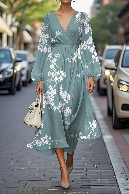 Casual women's V-neck skirt