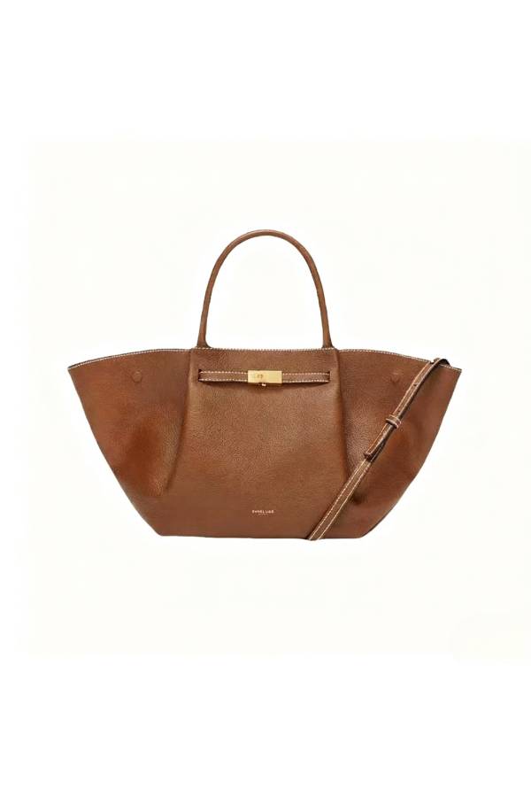 Metal clasp tote bag