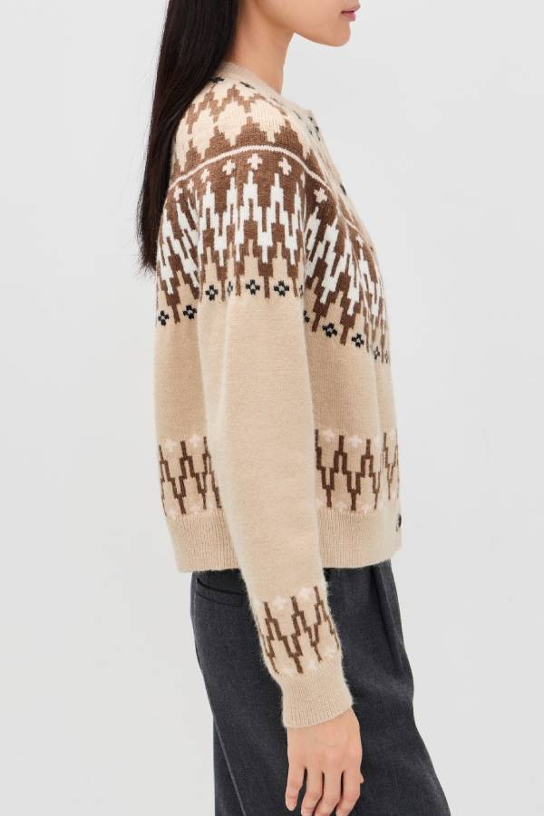 Isle Hairy Button Up Cardigan Sweater