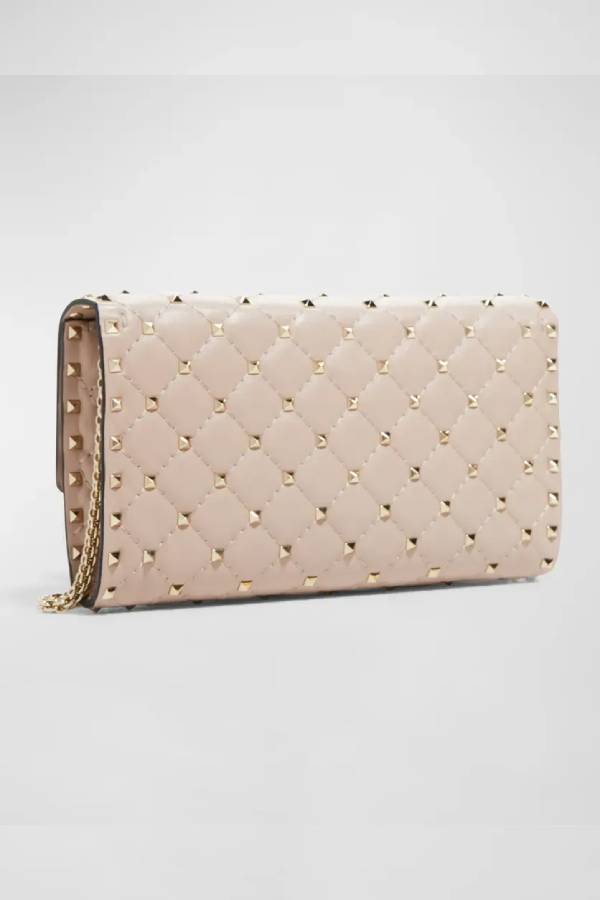 Rivet-decorated handbag