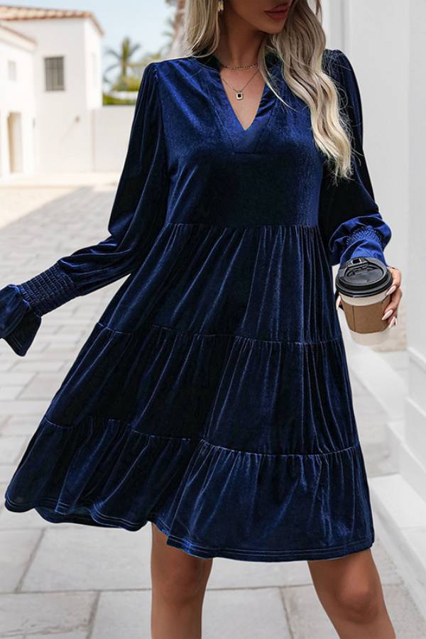 Vintage Velvet A-Line Dress