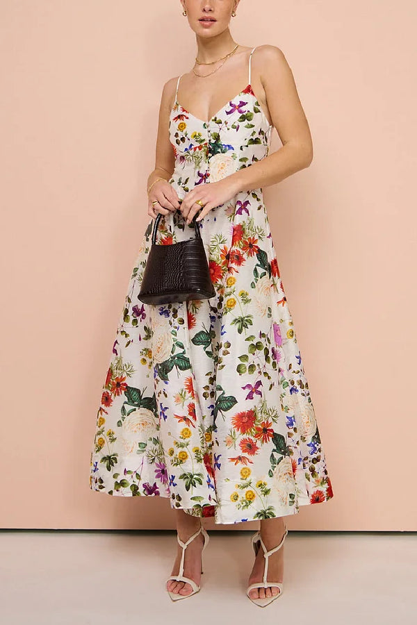 Midi Dress in Enchanted Floral