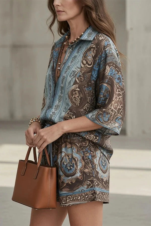 Vintage-Inspired Baroque Print Matching Set