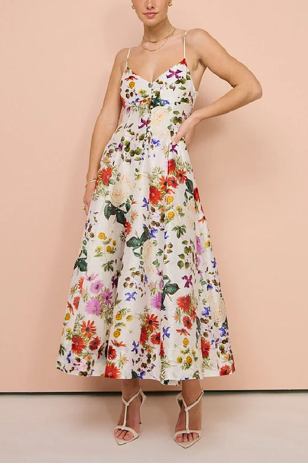 Midi Dress in Enchanted Floral