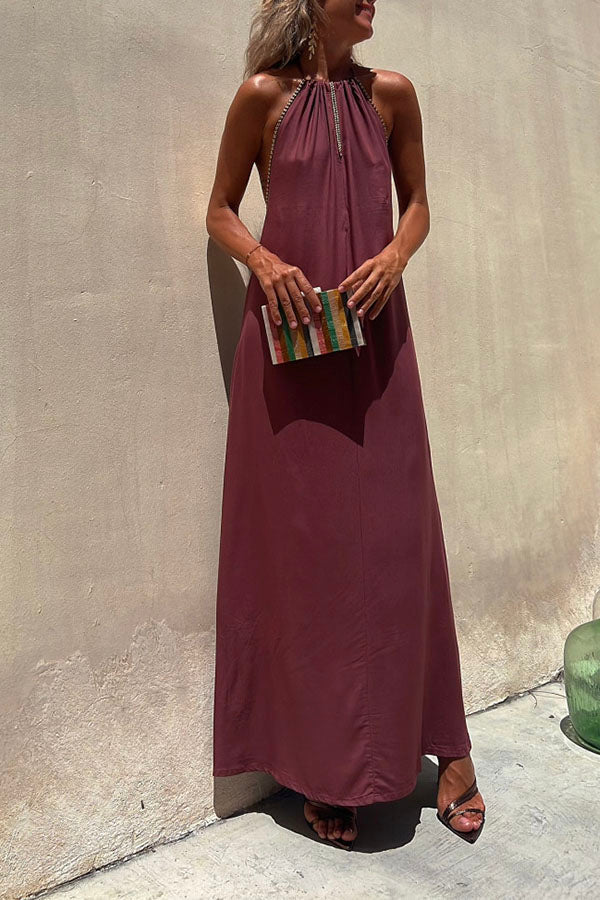 Alanis Shoulderless Long Dress