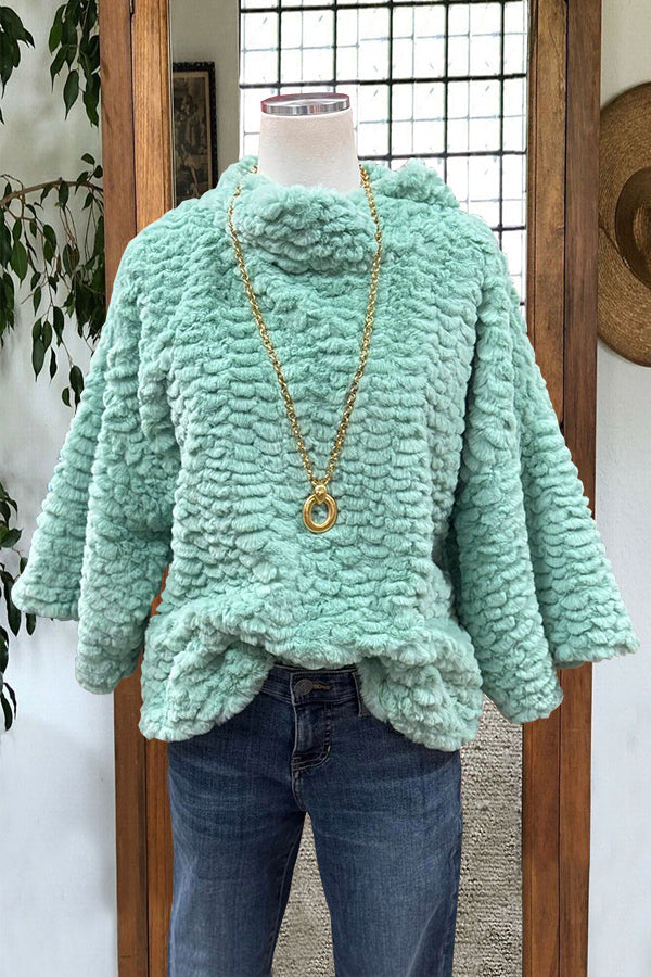 Feather Fur Popover Pullover