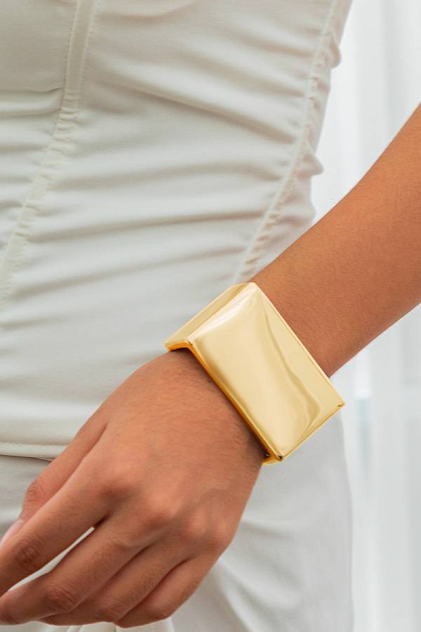 Mirror alloy geometric ins bracelet