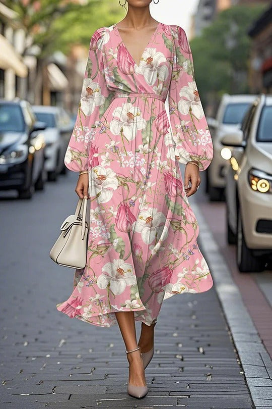 Casual women's V-neck skirt