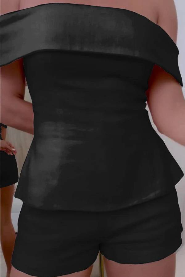 White Cotton and Linen Two-piece Suit