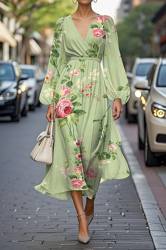 Casual women's V-neck skirt