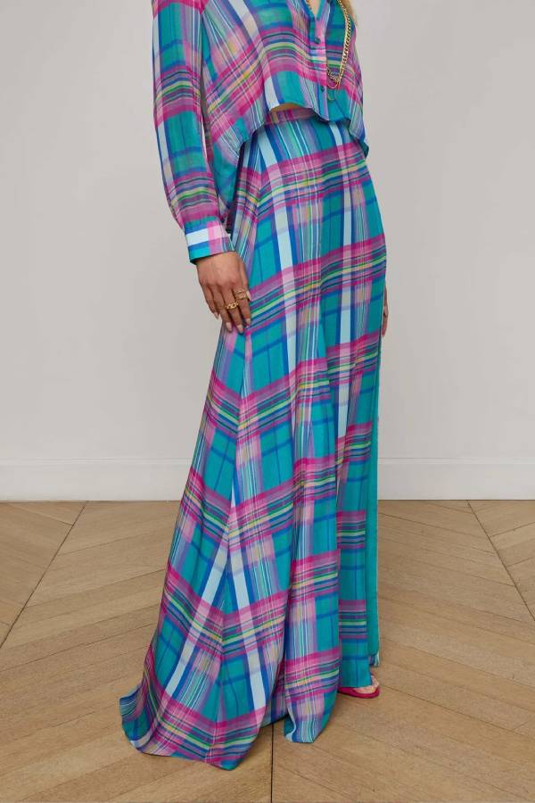 Patricia Plaid Maxi Skirt