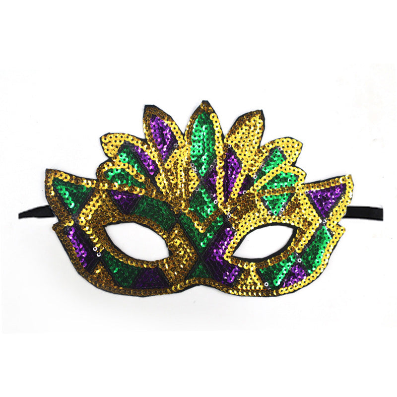Mardi Gras Sequins Eye Mask
