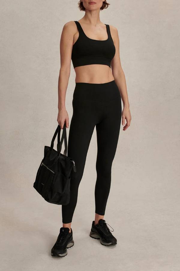 High-waisted skinny jeans