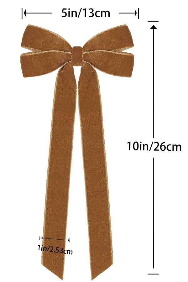 Velvet bow Christmas decorations