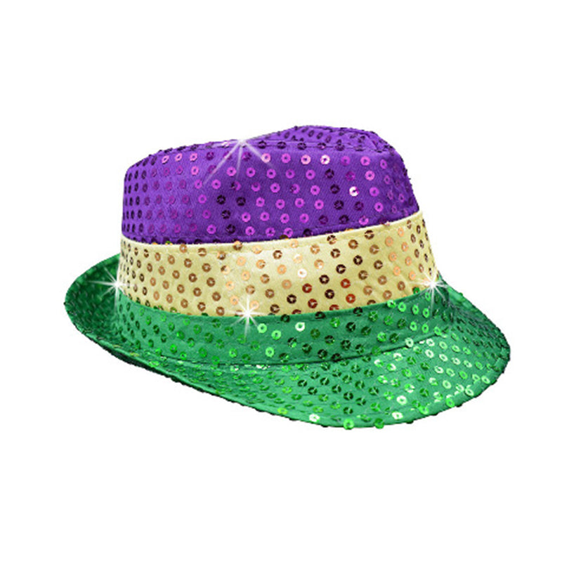 Classic Mardi Gras Sequins Hat