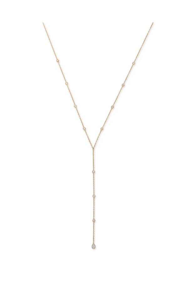 Y-shaped diamond necklace