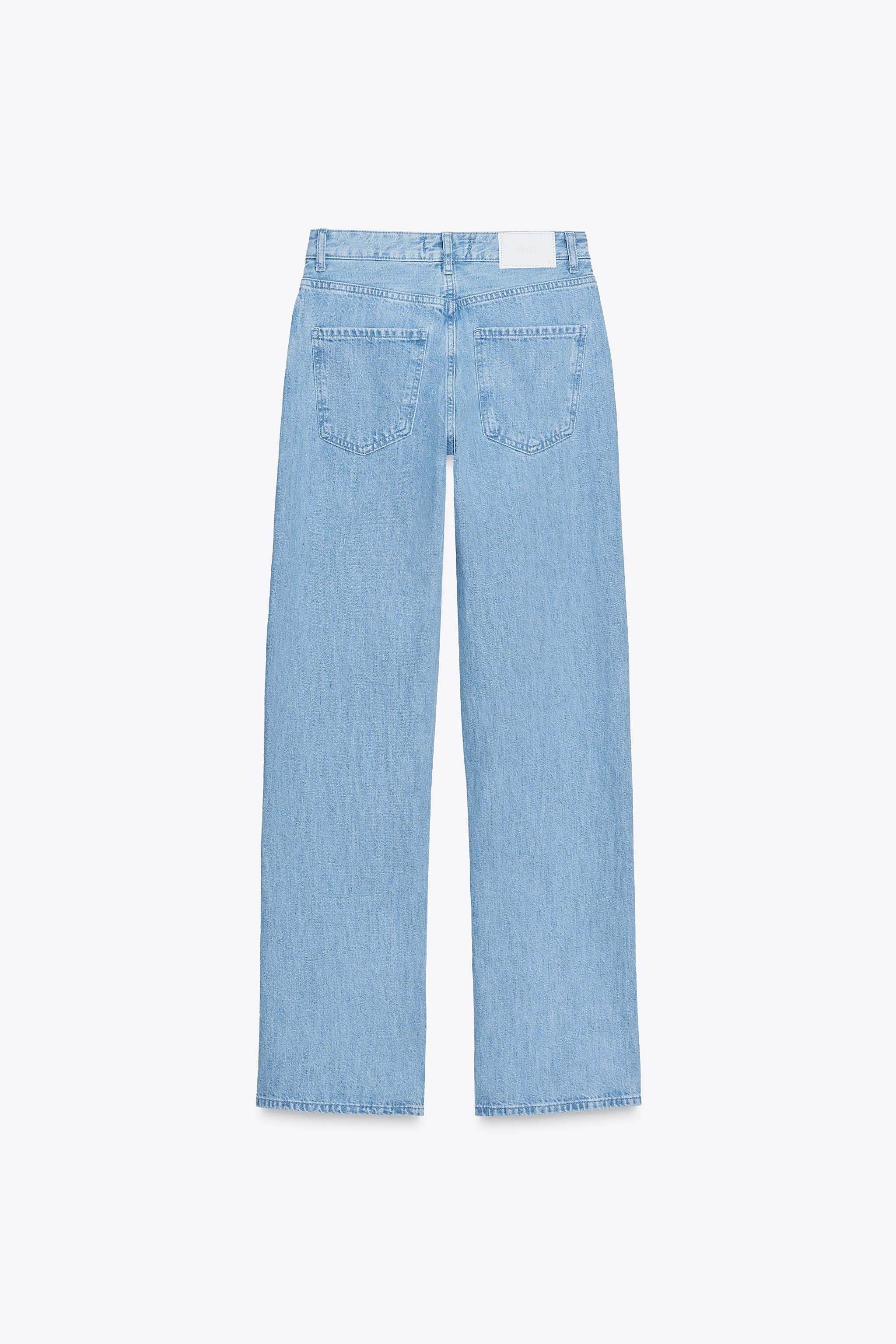 STRAIGHT LEG MID-RISE COMBINED JEANS