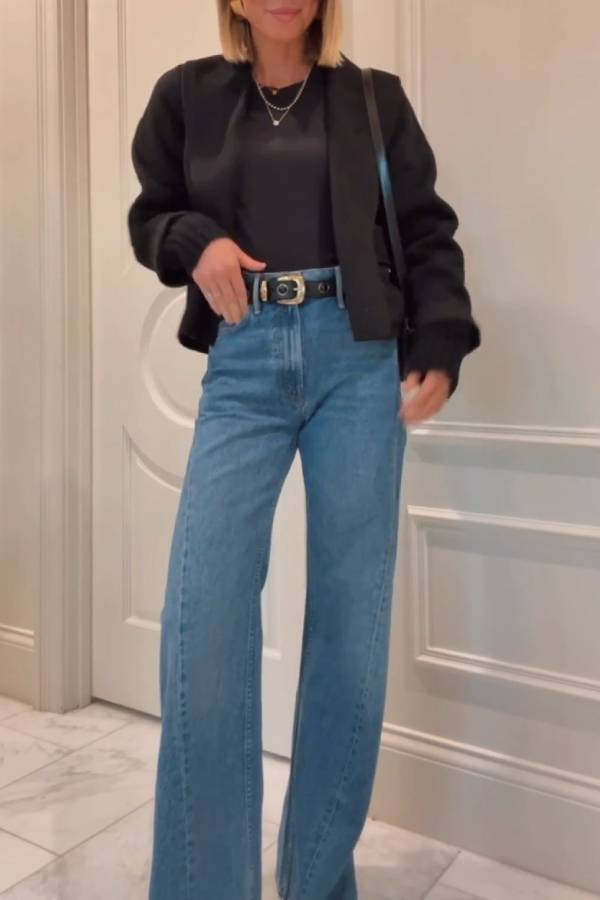 Short lapel wool coat