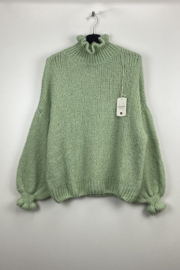 crew neck knitted sweater