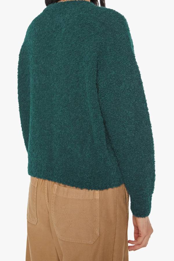 Trucker Alpaca Blend Graphic Crewneck Sweater