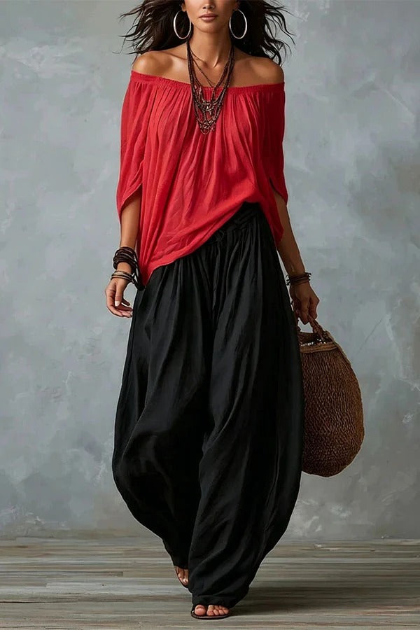 Elena Boho Chic Two-Piece Set