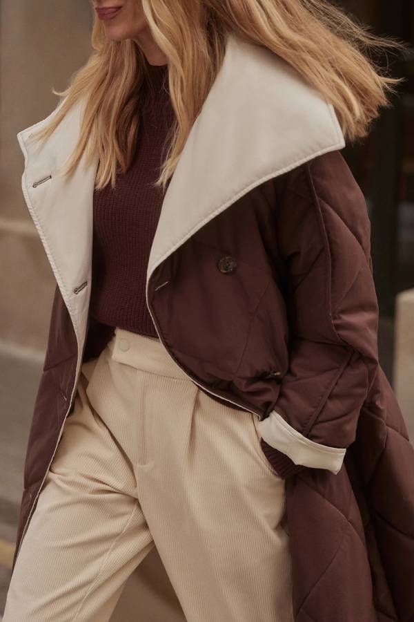 Annalise Reversible Wrap Coat