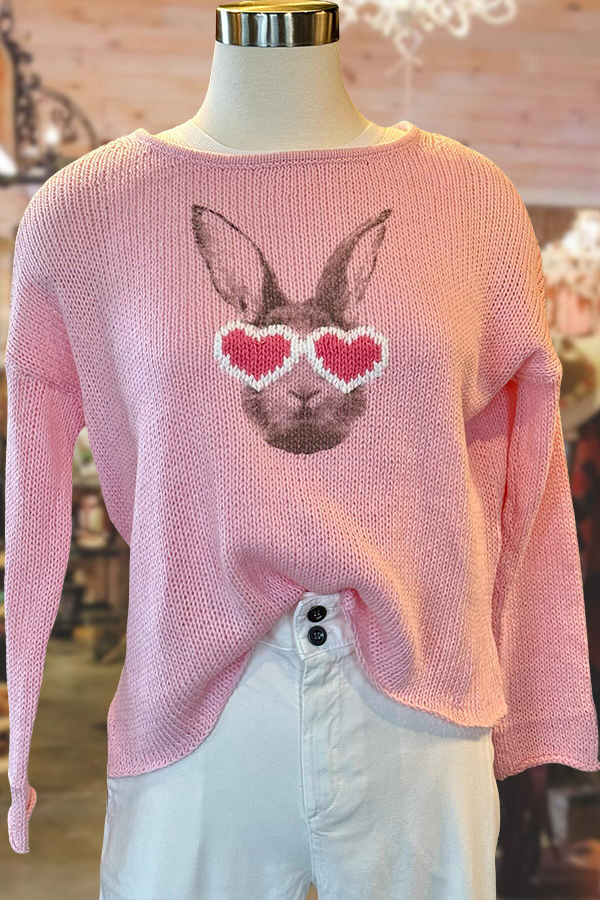 Fun Bunny Pattern Sweater