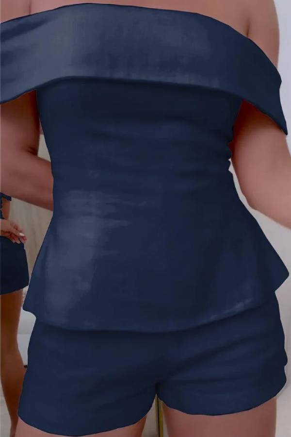 White Cotton and Linen Two-piece Suit