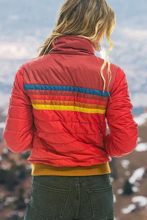 Women's Rainbow Jacket-Cherry