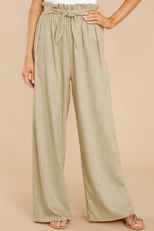 Women's Loose Cotton Linen Casual Trousers